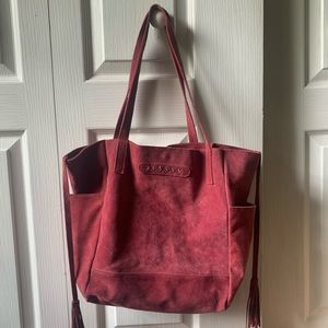 Sundance red suede purse